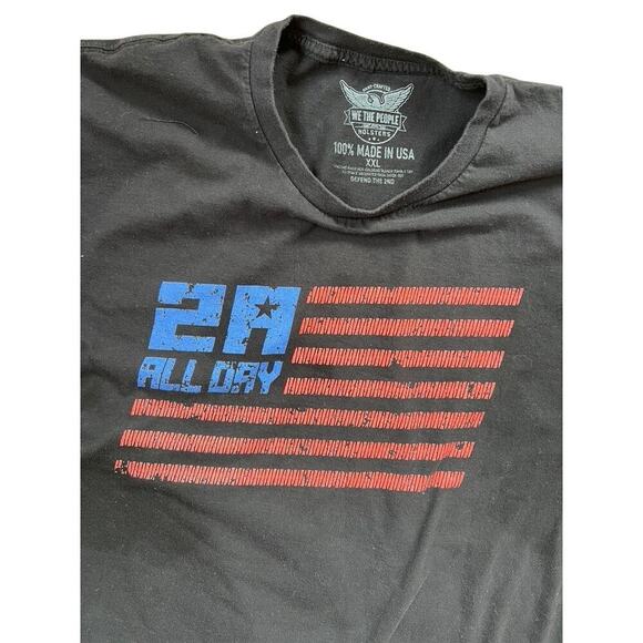 We The People, men's size XXL black short sleeve T-shirt - Picture 2 of 7